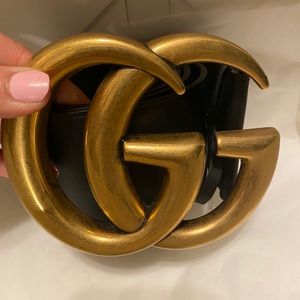 Gucci oversized Marmont gold belt. SOLD‼️